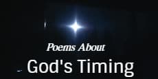 Poems about God's Timing