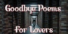 Goodbye Poems For Lovers