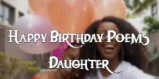 Happy Birthday Poems Daughter