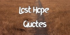 lost hope quotes