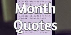 month quotes