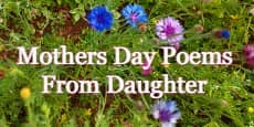Mothers Day Poems From Daughter  
