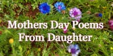 Mothers Day Poems from Daughter