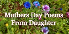 Mothers Day Poems From Daughter