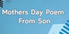 Mothers Day Poems from Son