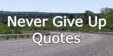 Never Give Up Quotes