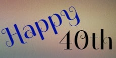 poems about turning 40