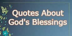 Quotes About God's Blessings