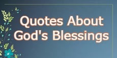 Quotes about God's Blessings 