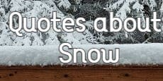 Quotes About Snow
