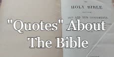 Quotes about The Bible