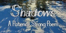 Shadows A Patience Strong Poem