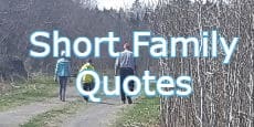 Short Family Quotes