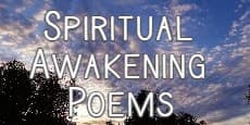 Spiritual Awakening Poems