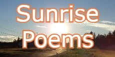 sunrise poems