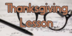 Thanksgiving Lesson