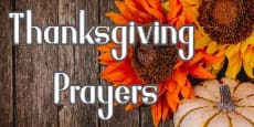 Thanksgiving Prayers