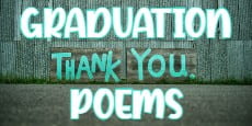 Graduation Thank You Poems