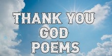 Thank You God Poems