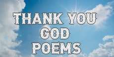 thank you God poems