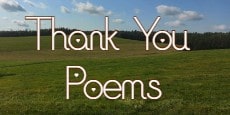 thank you poems