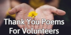 Thank You Poems for Volunteers