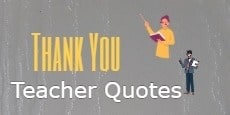 Thank You Teacher Quotes