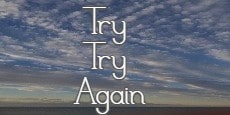 try try again poem
