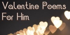 Valentine Poems for Him