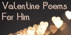 Valentine Poems For Him